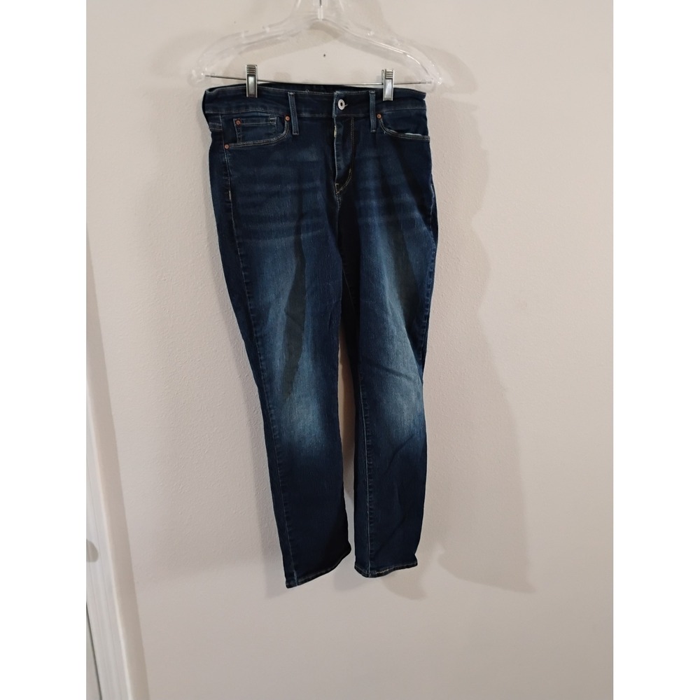 Signature by Levi Strauss & Co Womens Modern Slim Dark Wash Jeans W29 L32 8M